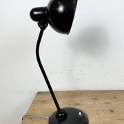 Lampe de table industrielle Bauhaus noire, années 1930