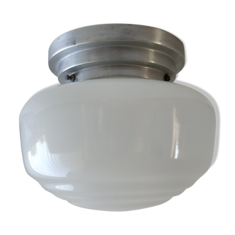 Plafonnier globe opaline
