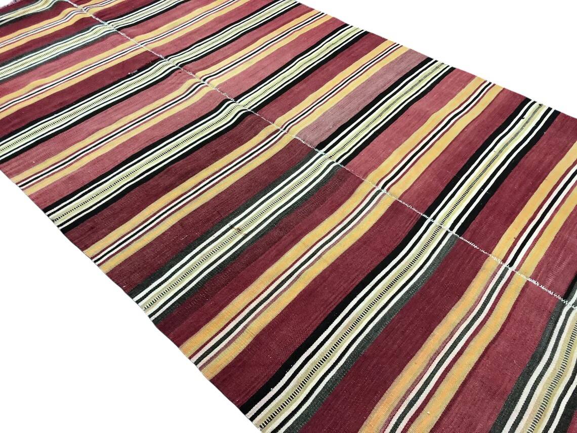 Neutral Oushak Floor Kilim Rug