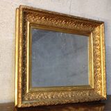 Antique,19th-century, gilt-framed wood wall mirror, Napoleon Ill