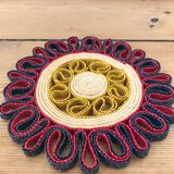 Set of 2 natural braided round underbody year 70