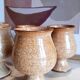 Vintage glazed stoneware cup