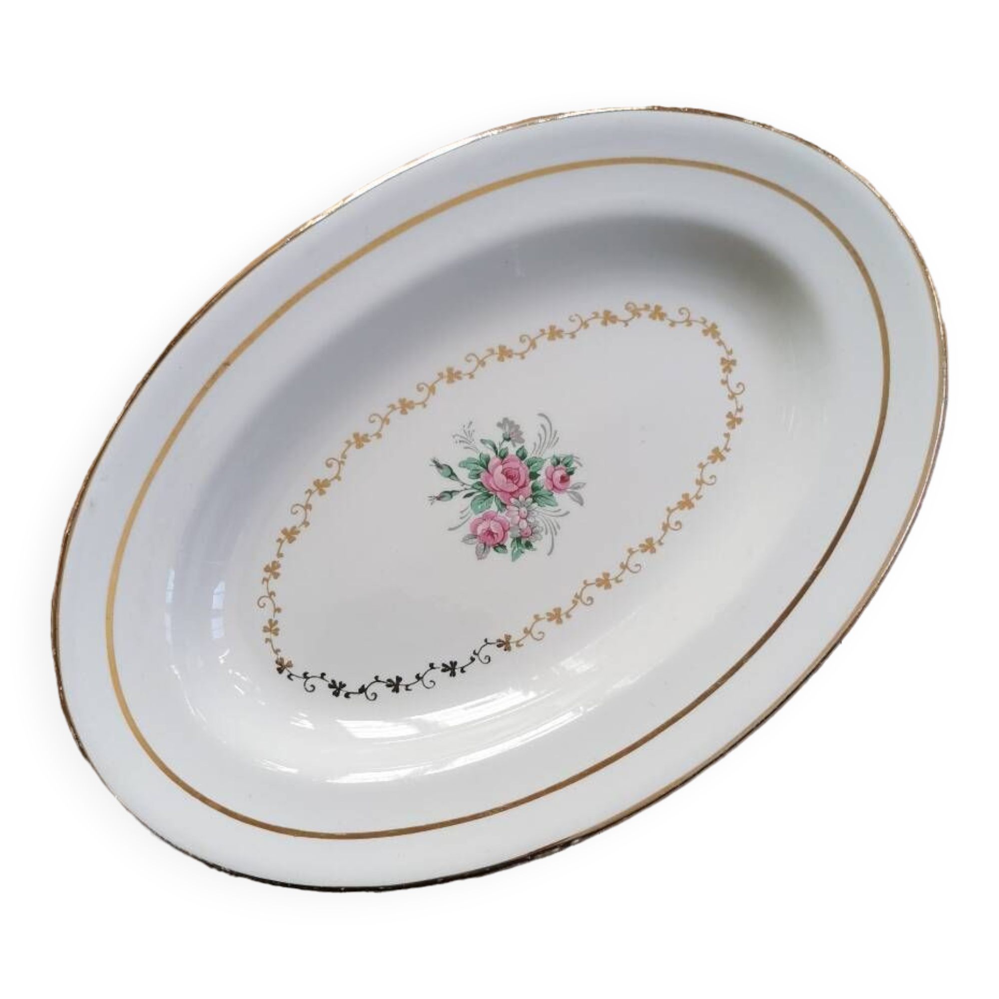 Vintage oval dish L'Amandinoise 1055