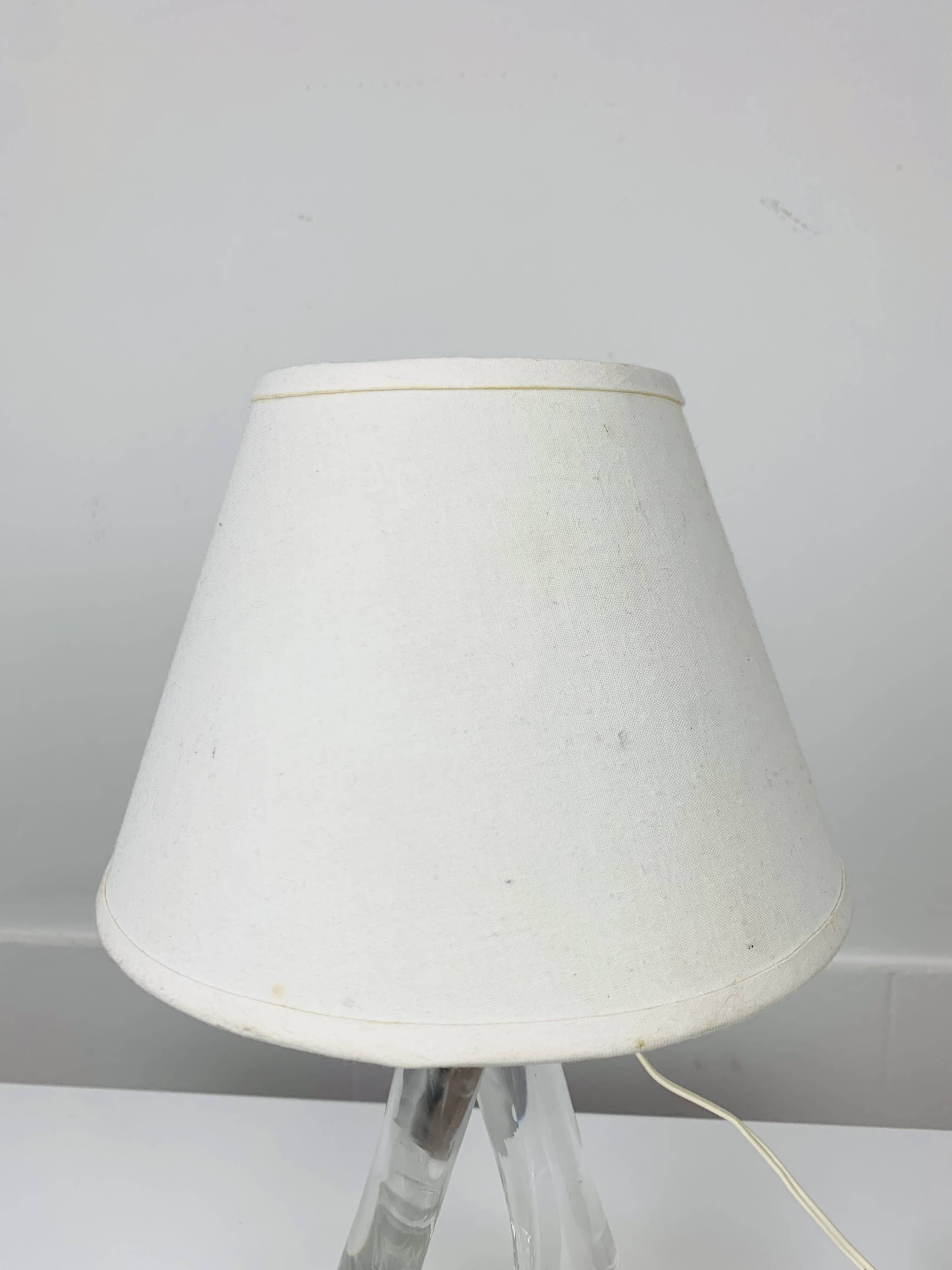 Vintage crystal lamp from the 60s