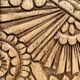 Parisian art deco cabinet in raw wood 1930
