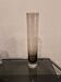 Vintage cylindrical vase in smoked glass