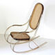 Chaise à bascule vintage des années 1970