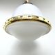 Chandelier 1920 opaline and frosted glass brand bag paris