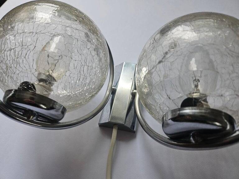 Rare Mid-Century Wall Lamp in the Style of Gaetano Sciolari, Italy, 1970s