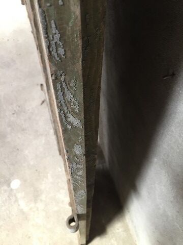 Pair of large old doors in larch XIX