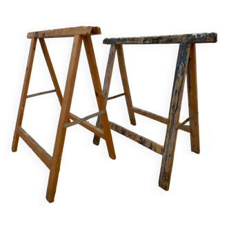 Pair of painter's trestles