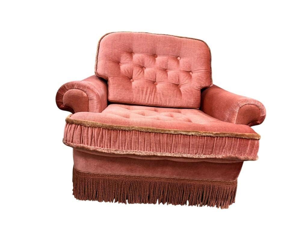 Fauteuil rose vintage