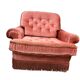Fauteuil rose vintage