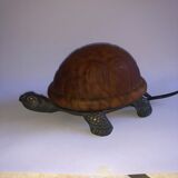 Amber turtle lamp