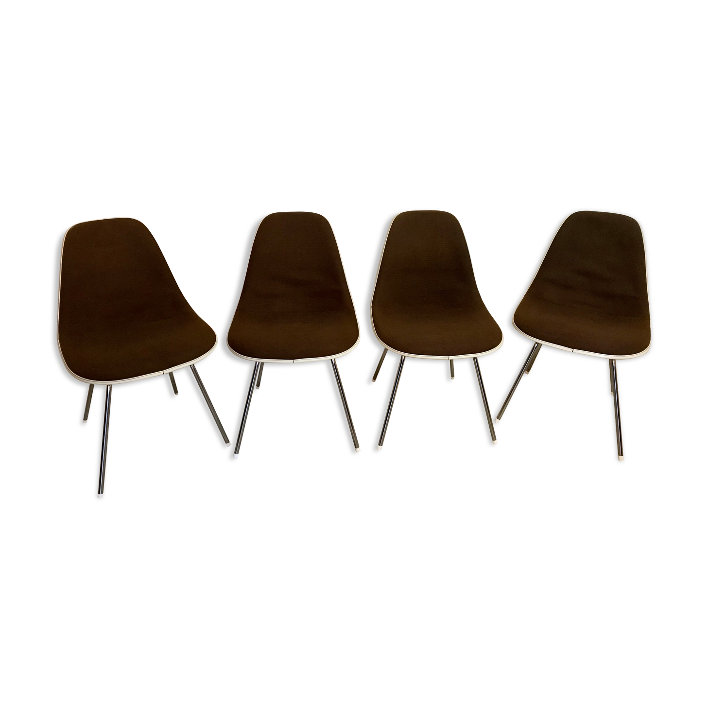 Set of 4 Eames chairs for Herman Miller,1960-70's