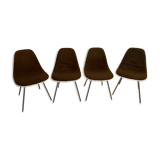 Set of 4 Eames chairs for Herman Miller,1960-70's