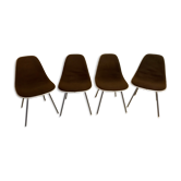 Set of 4 Eames chairs for Herman Miller,1960-70's