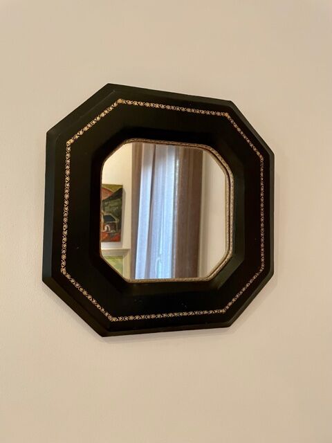 Leather-wrapped mirror 1950