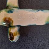Vintage ceramic wall cross