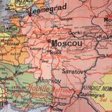 Old USSR and Finland N34 map