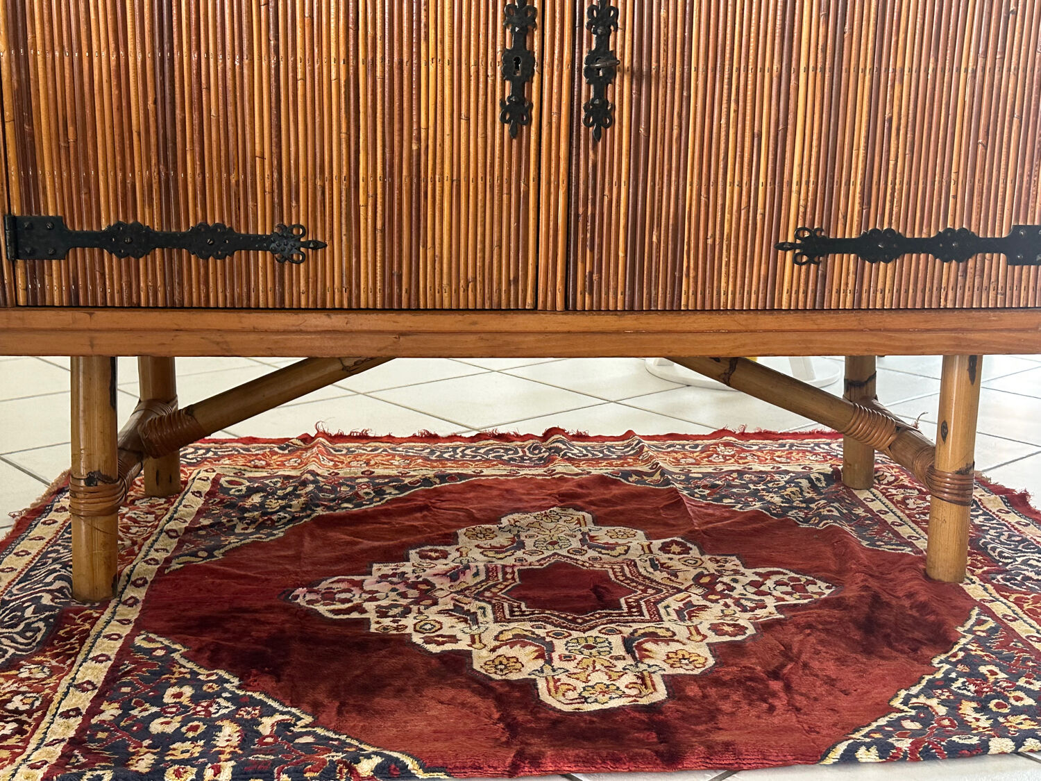 Enfilade Rattan by Adrien Audoux & Frida Minet 1960