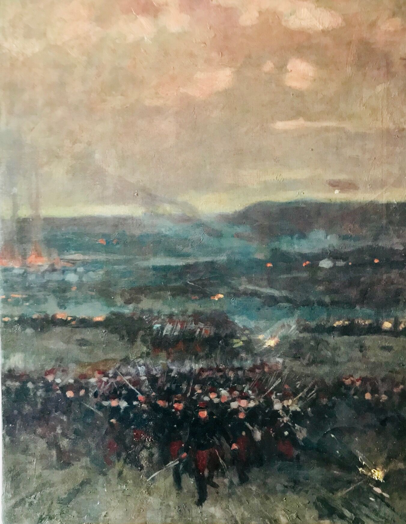 Peinture Assaut guerre de 1870