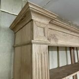 Open bookcase raw oak