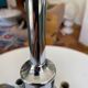 Large chrome metal Space Age chandelier