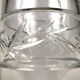 Large carved crystal vase