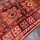Moroccan Arabia rug red - 186 x 434 cm