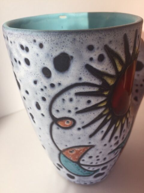 Mug sun fat lava vintage Vallauris