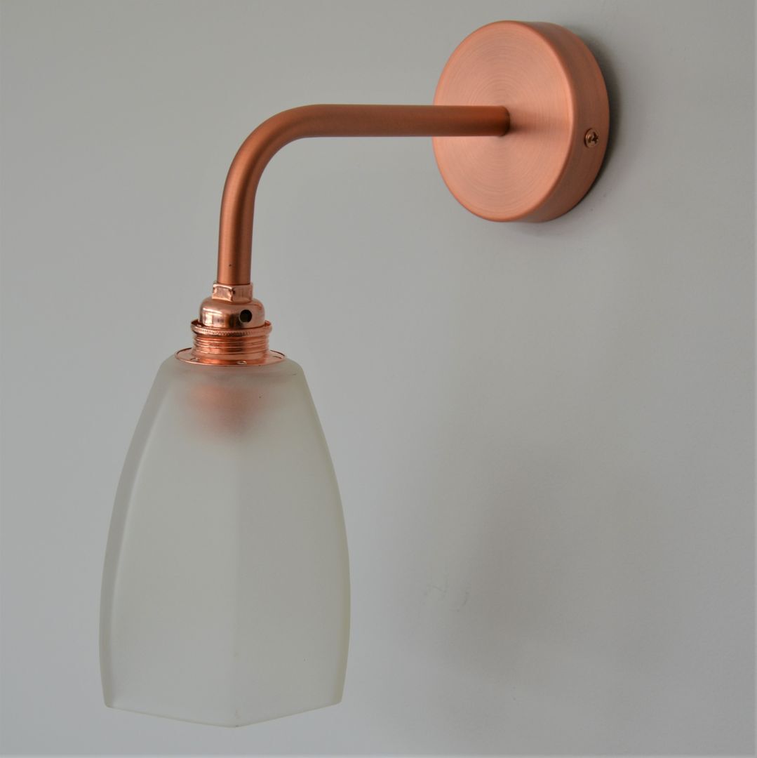 Hexagonal vintage wall lamp