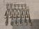 12 silver-plated cake forks by Christofle Spatours