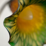 Gooseneck lamp in glass paste