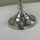 Silver metal chandelier with 3 lights