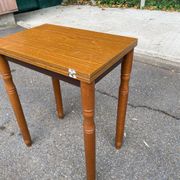 Foldable modular expandable wallet table space-saving kitchen