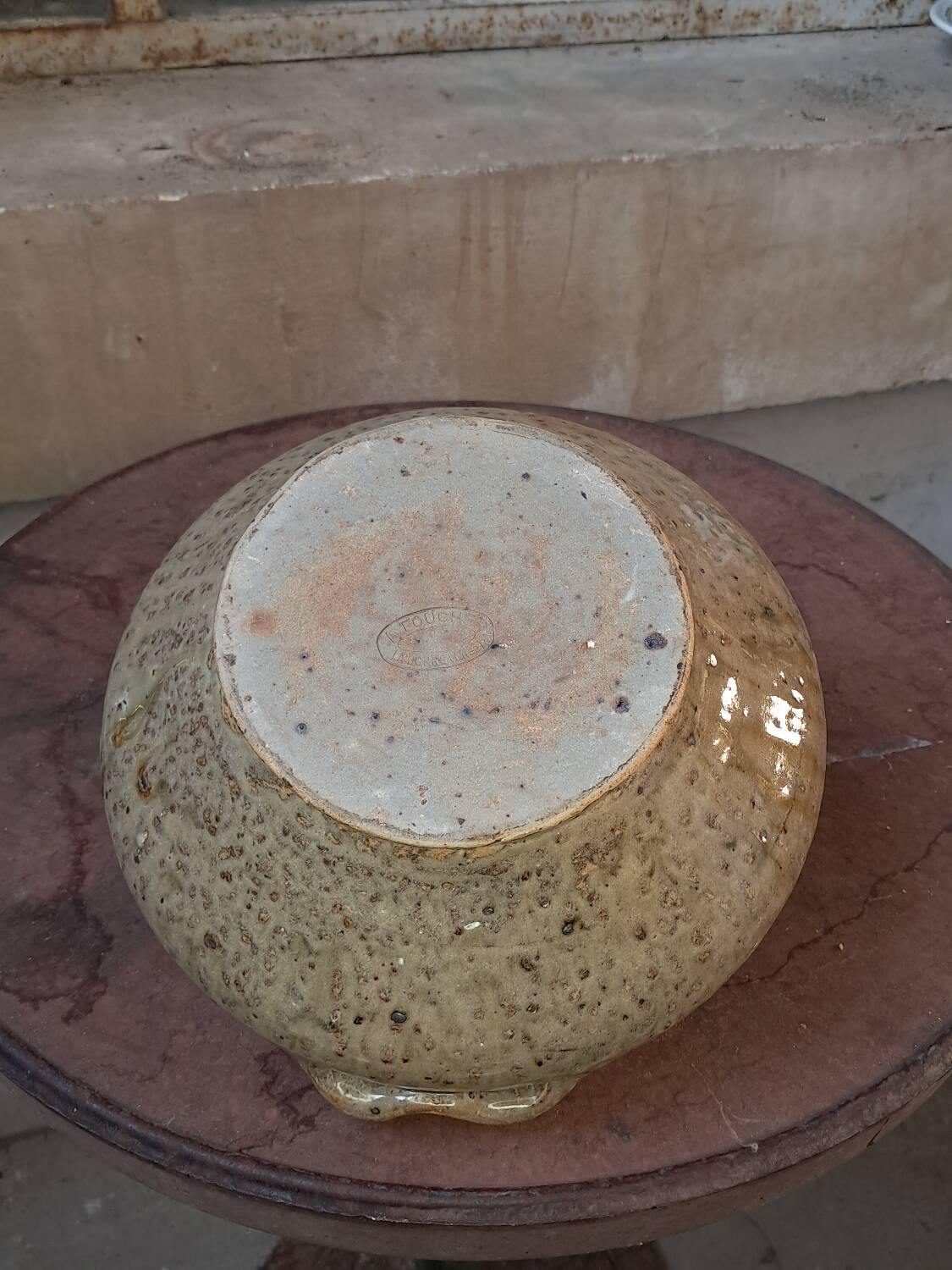 Glazed stoneware soup tureen