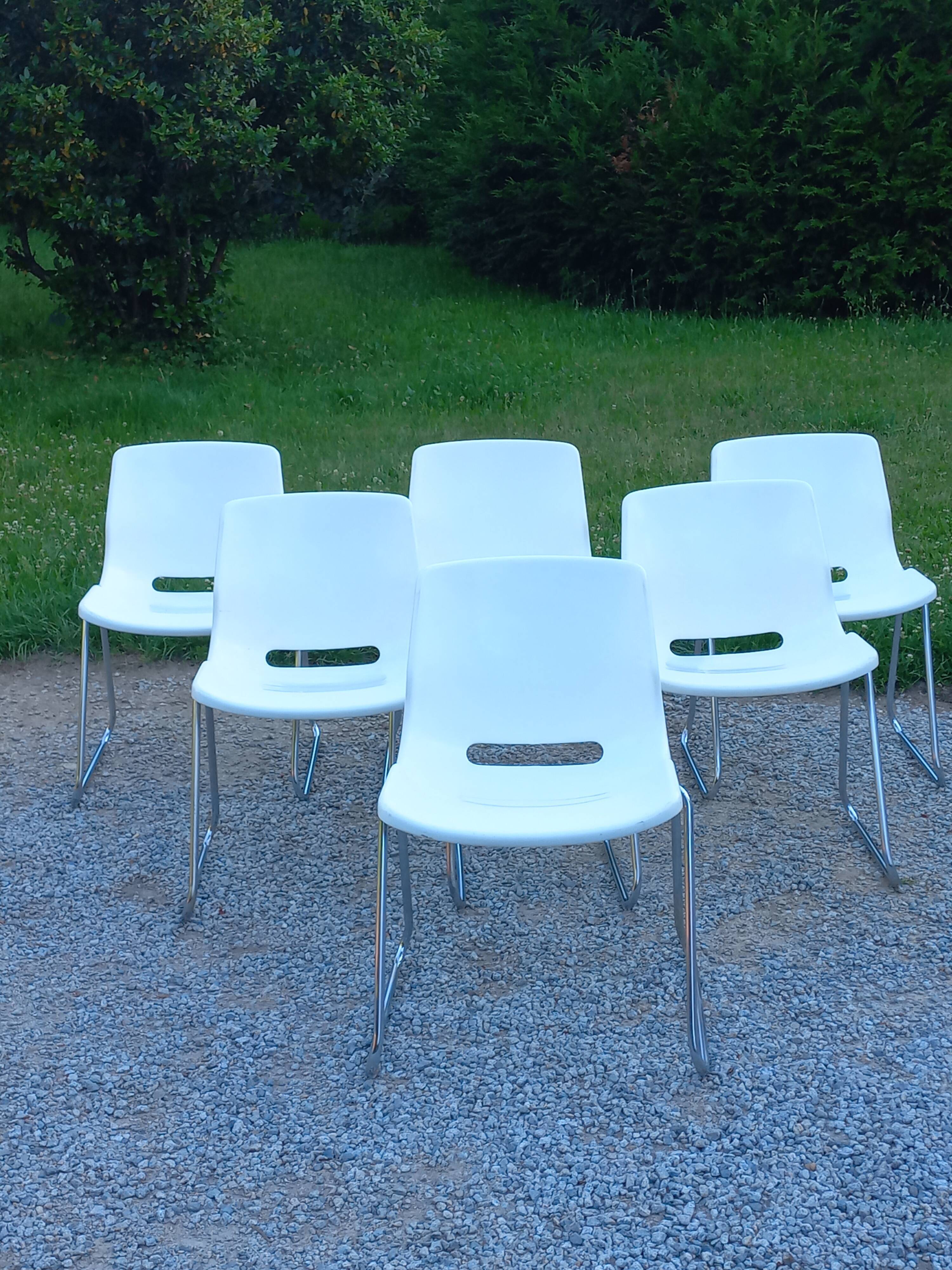 Set de chaises design Svante Schöblom Overman éditeur 1970