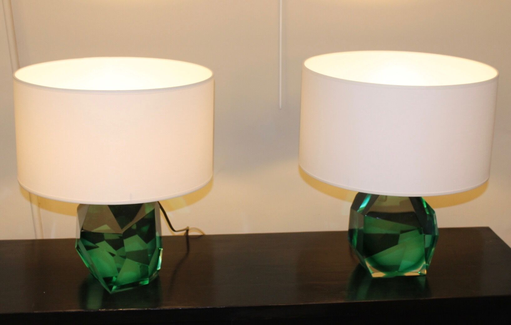 Pair of murano lamps, XX th