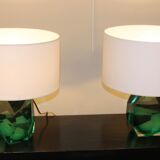 Paire de lampes murano, XX ème