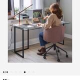 Green table desk Habitat