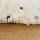 Berber carpet Beni Ouarain with black polka dots and relief 160x260