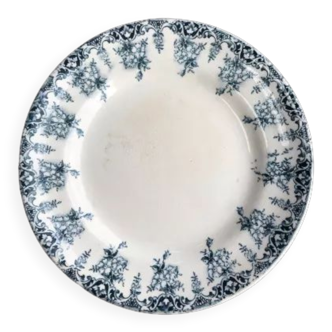 Assiette creuse ø 21cm - terre de fer de sfngr bordeaux - collection primevère.