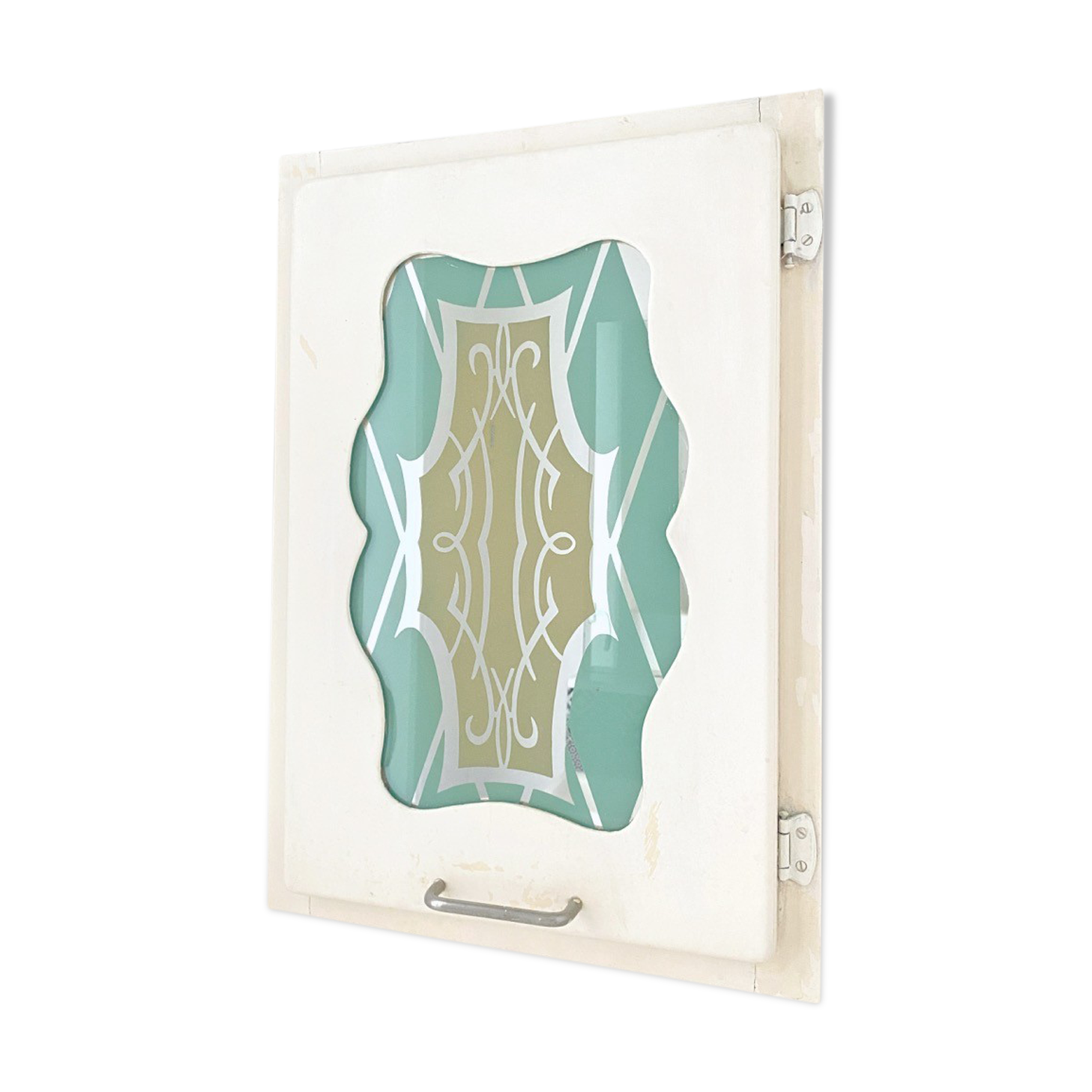 Art Deco mirror toilet cabinet