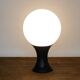 Large table lamp in the shape of a mushroom in white opaline glass by Stilnovo, 1960s.