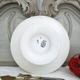 Assiette montée en faïence terre de fer