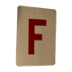Old industrial plate f Red