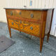 Louis XVI style commode in marquetry, 20th century – Marble top