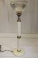 Large vintage column lamp from the 50s, molded glass floor lamp