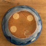 Blue glazed ceramic cup Cazaux Biarritz